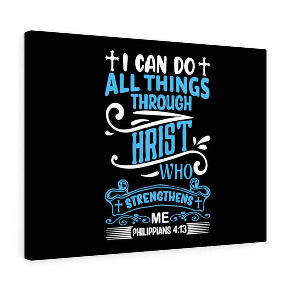 Scripture Sign I Can Do Philippians 4:13 Bible Verse Canvas Christian Wall Art